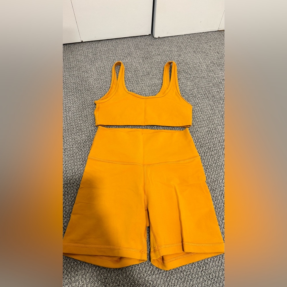 Aritiza Orange workout set